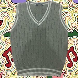 Brandy Melville green sweater vest! Super cute worn a few times, perf condition!